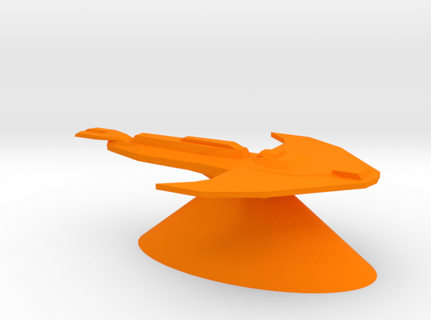 Cardassian Union - Cruiser in Orange Processed Versatile Plastic