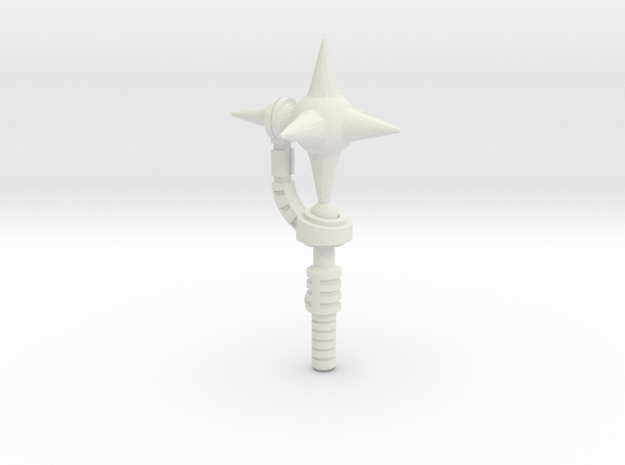 Cosmic Mace (3mm, 4mm, 5mm) in White Natural Versatile Plastic: Large