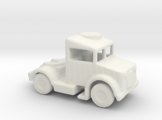 1/200 Scale Bedford Tractor in White Natural Versatile Plastic