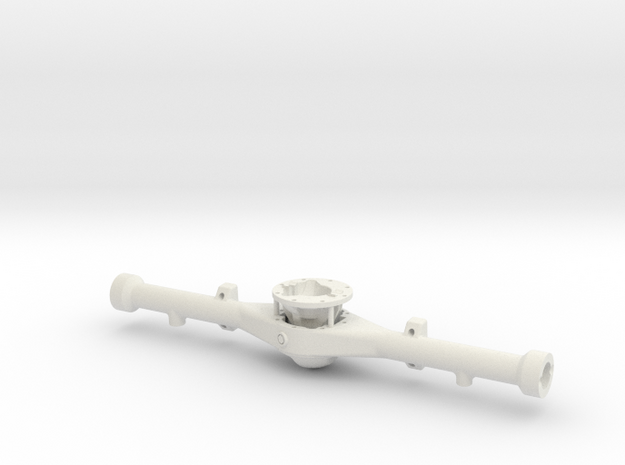 Hilux Rear Axle - standard spring track in White Natural Versatile Plastic