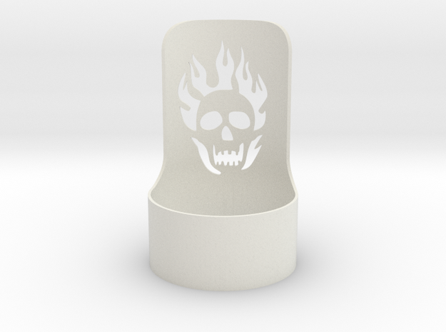 halloween tealight skull in White Natural Versatile Plastic