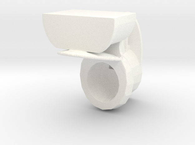 Toilet Open in White Processed Versatile Plastic: 1:32