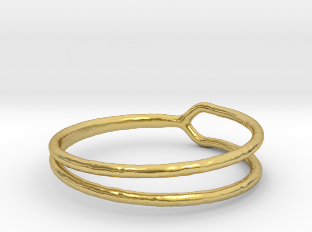 Ring 06 in Polished Brass