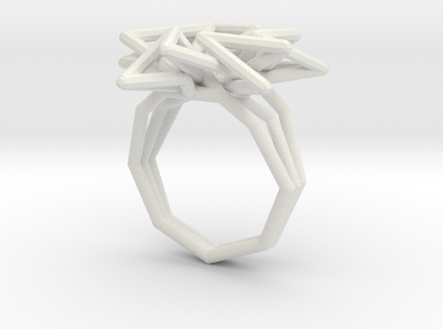estelle burst ring (110%) in White Natural Versatile Plastic