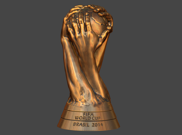 FIFA World Cup Brasil 2014 Logo Cup Design 7cm 2.7 in Yellow Processed Versatile Plastic