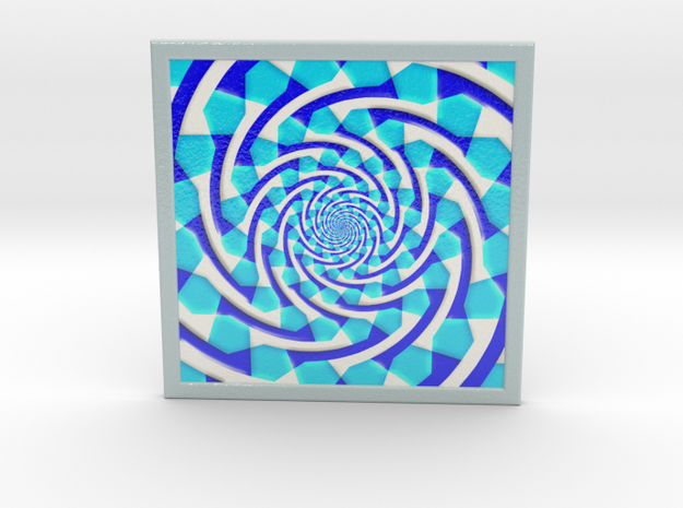 0178 Optical Illusion picture B (20cm) #004 in Glossy Full Color Sandstone