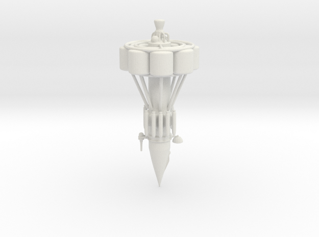 Lunar Reconnaissance Rocket Fighter in White Natural Versatile Plastic