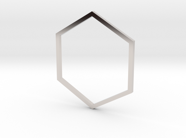 Hexagon 19.41mm in Platinum