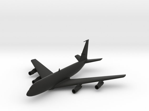 Boeing 707 in Black Natural Versatile Plastic