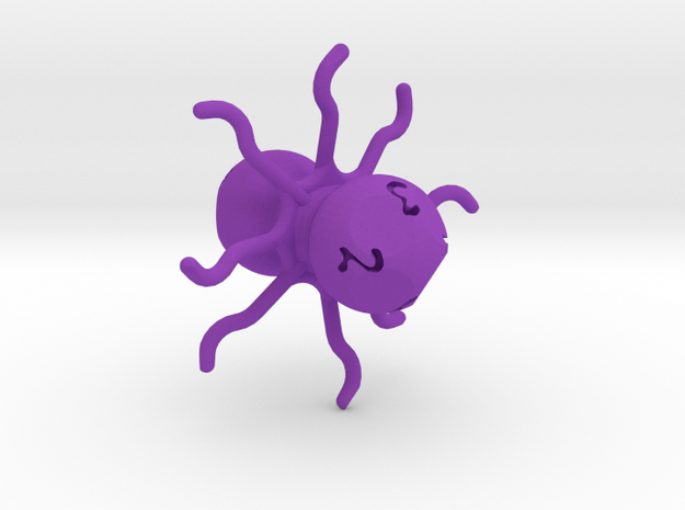 Octopus d8 in Purple Processed Versatile Plastic