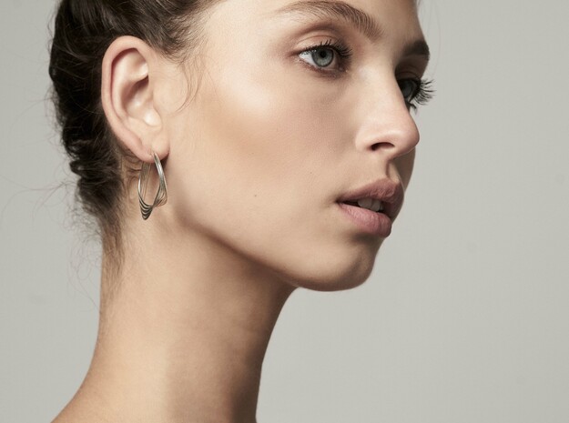 Liza Earring - Kukla collection in Fine Detail Polished Silver