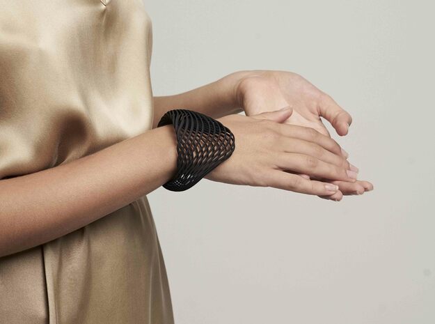 Marika bracelet - Kukla collection in Black Natural Versatile Plastic