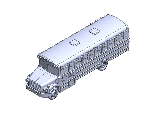 Thomas30' School Bus in Tan Fine Detail Plastic: 1:400