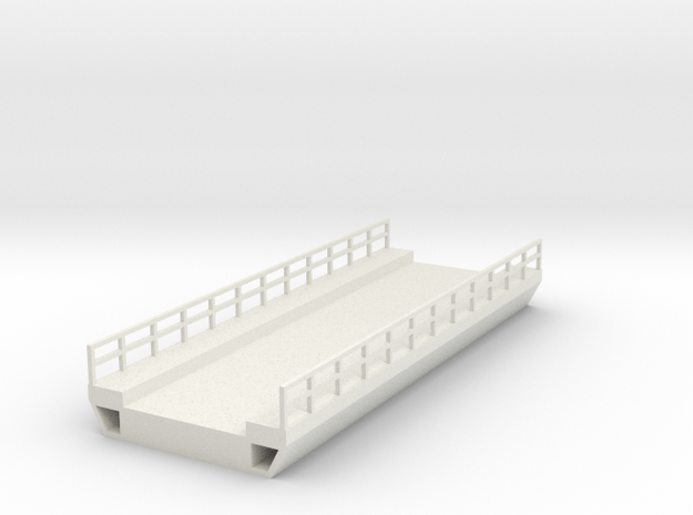 N Bridge Deck 120mm W45 in White Natural Versatile Plastic