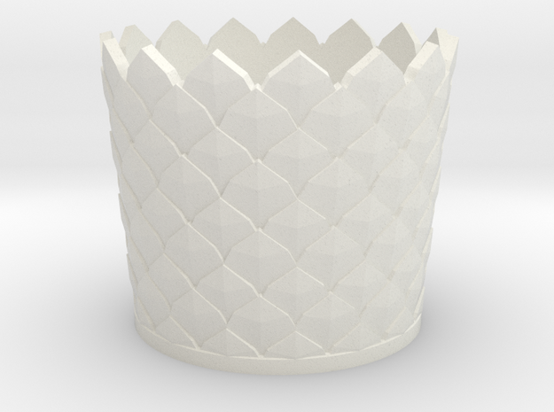 Leaf Vase Case in White Natural Versatile Plastic