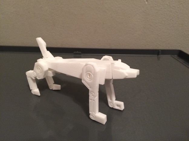 USB Coyote in White Natural Versatile Plastic