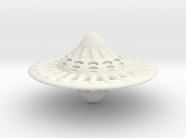 UFO13  in White Natural Versatile Plastic
