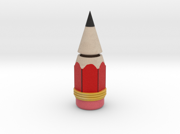 Pencil Penholder in Natural Full Color Sandstone