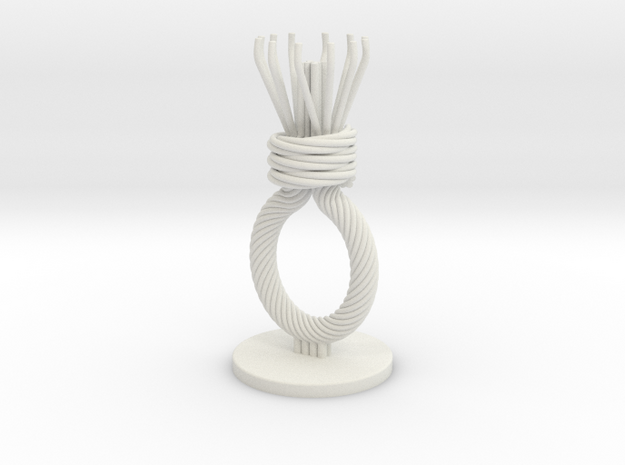 execution rope tealight candle holder in White Natural Versatile Plastic
