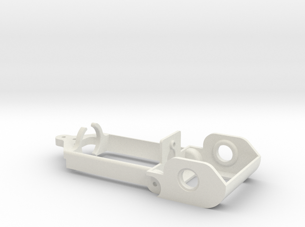 D16 old motor holder "back to '60" 1/24 chassis in White Natural Versatile Plastic