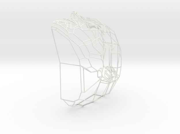 Wire Head in White Natural Versatile Plastic