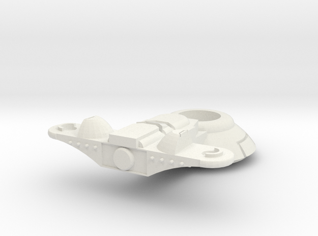 Support SciFI hovertank Turret in White Natural Versatile Plastic