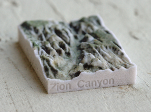 Zion Canyon, Utah, USA, 1:250000 Explorer in Full Color Sandstone