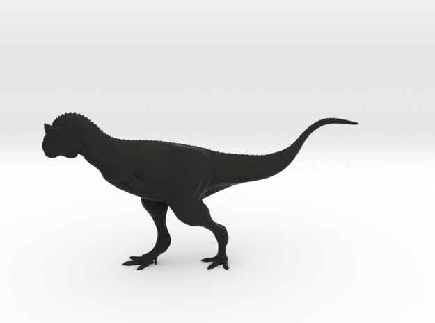 Carnotaurus sastrei - 1/40th Scale in Black Natural Versatile Plastic