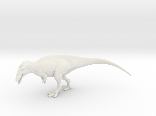 Acrocanthosaurus 1/72 scale in White Natural Versatile Plastic
