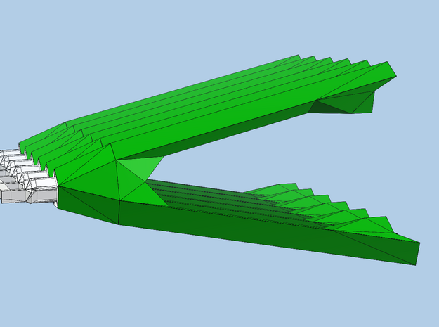 green-Vs-for-dodec-diagonals in White Natural Versatile Plastic