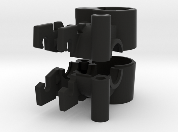 Nimble Housing for 3mm in Black Natural Versatile Plastic