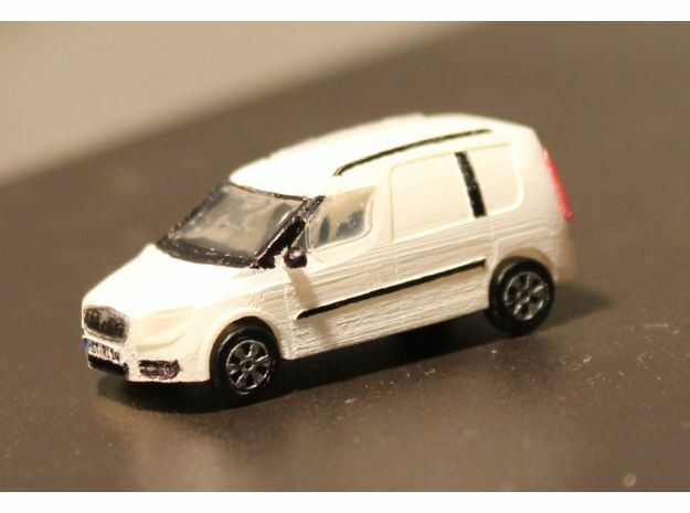 Microvan Mk1 Panel Van in Smooth Fine Detail Plastic