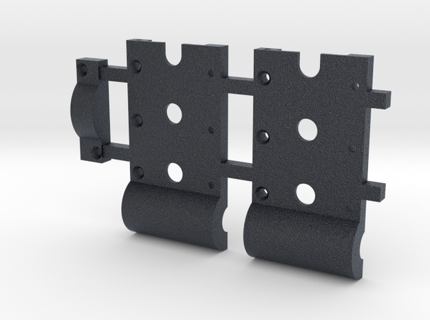 HO Gear Box Case 0.3 mod Double Idler 3mm Axle in Black PA12