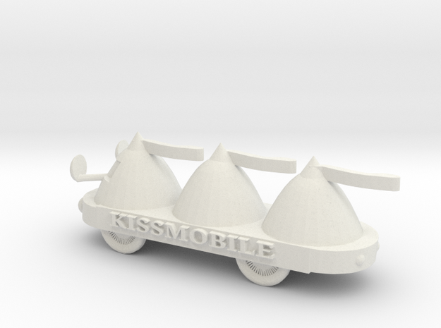 O Scale KissMobile in White Natural Versatile Plastic