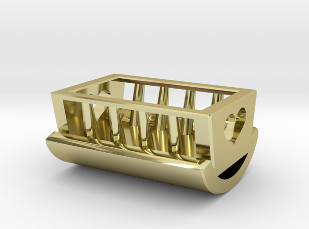 Cradle for Christmas/Baby in 18k Gold Plated Brass