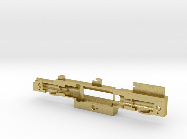 GE U36B chassis frame right in Natural Brass