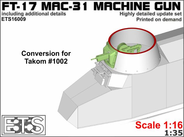 ETS16009 - FT-31 Conversion - for Takom in Tan Fine Detail Plastic