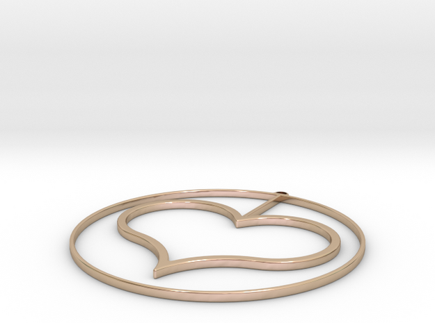 Love in 14k Rose Gold Plated Brass