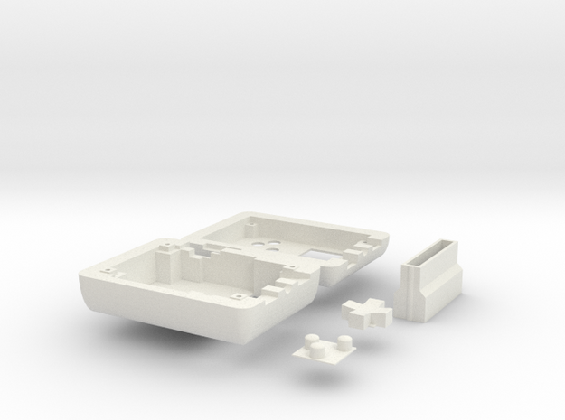 Tiny Game Corner Case in White Natural Versatile Plastic