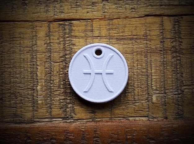 Pisces Aromatherapy Pendant in Natural Sandstone