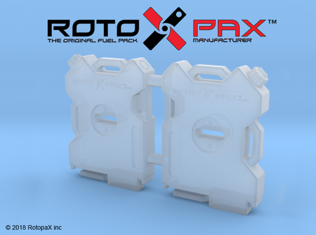 BR10016 RotopaX 2 Gal fuel pack 2pk in Tan Fine Detail Plastic