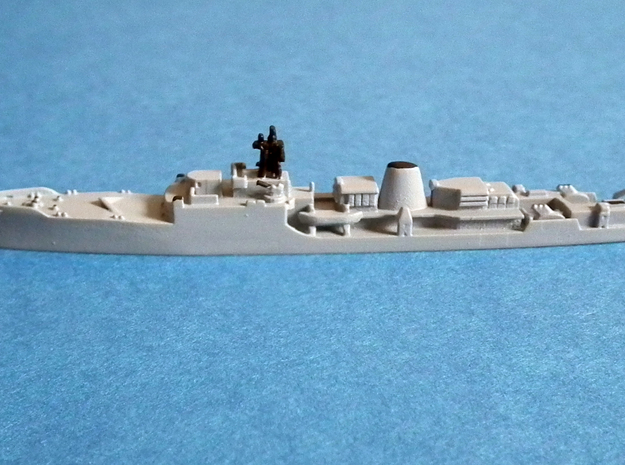HMS Exmouth F84 in White Natural Versatile Plastic: 1:600