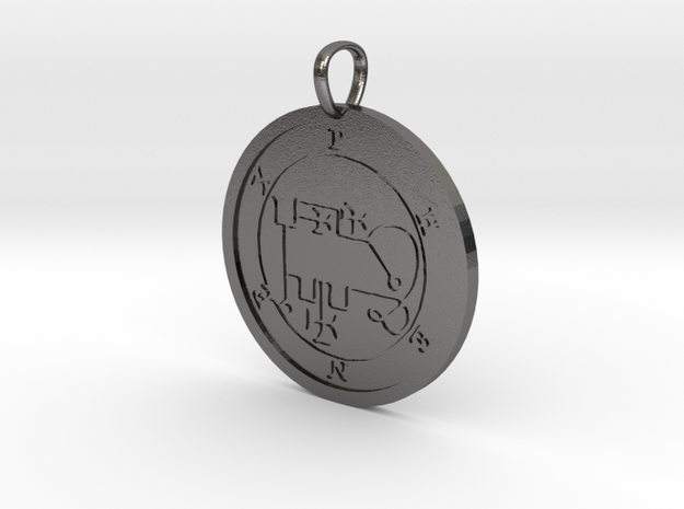 Phenex Medallion in Polished Nickel Steel