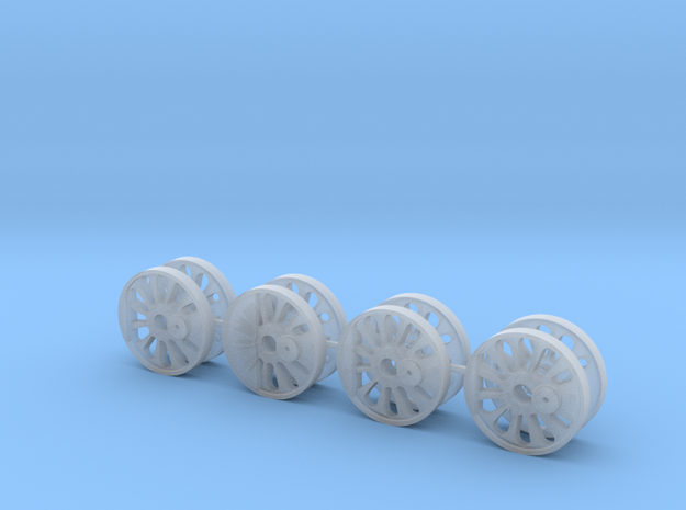 HO Scale Reading T1 Driver Wheel Cores in Smoothest Fine Detail Plastic