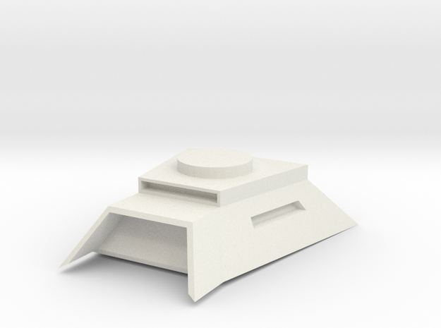heavy turret bunker mount in White Natural Versatile Plastic
