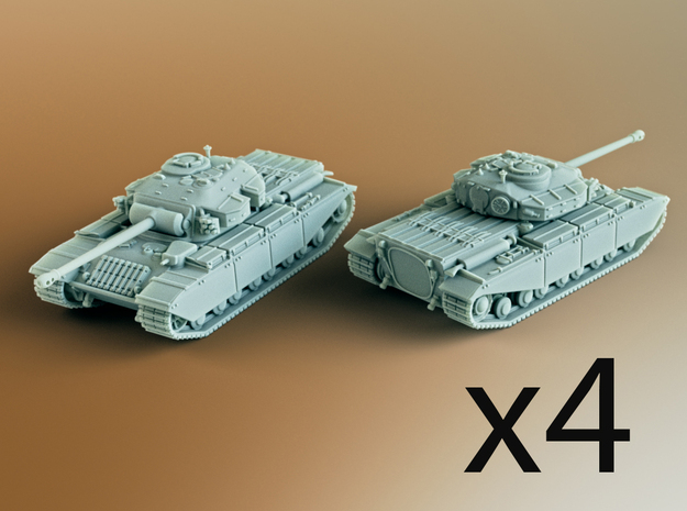 FV201 (A45) British Universal Tank Scale: 1:285 x4 in Tan Fine Detail Plastic