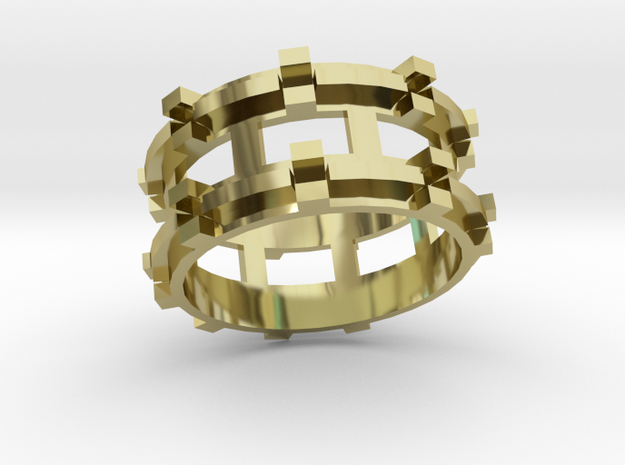Runis ring in 18k Gold Plated Brass