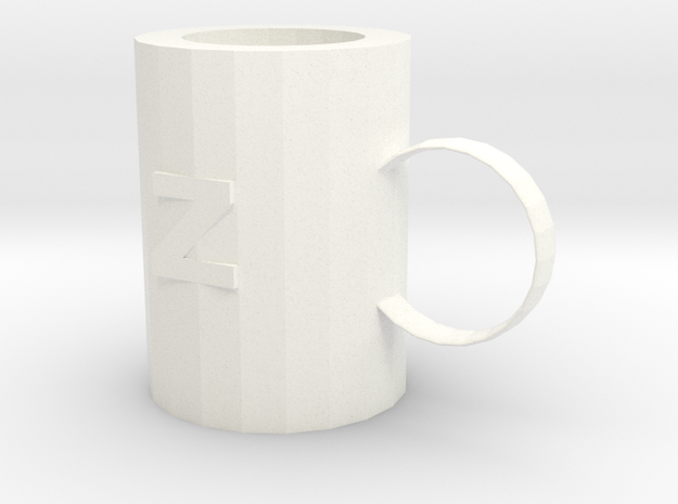 Mug in White Processed Versatile Plastic