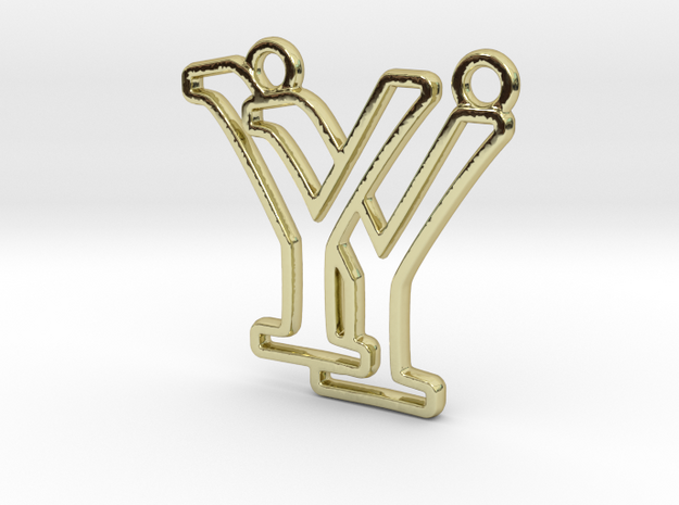 Y&Y Monogram in 18k Gold Plated Brass
