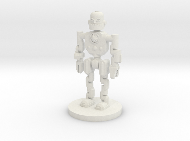 Robot Explorer (28mm Scale Miniature) in White Natural Versatile Plastic